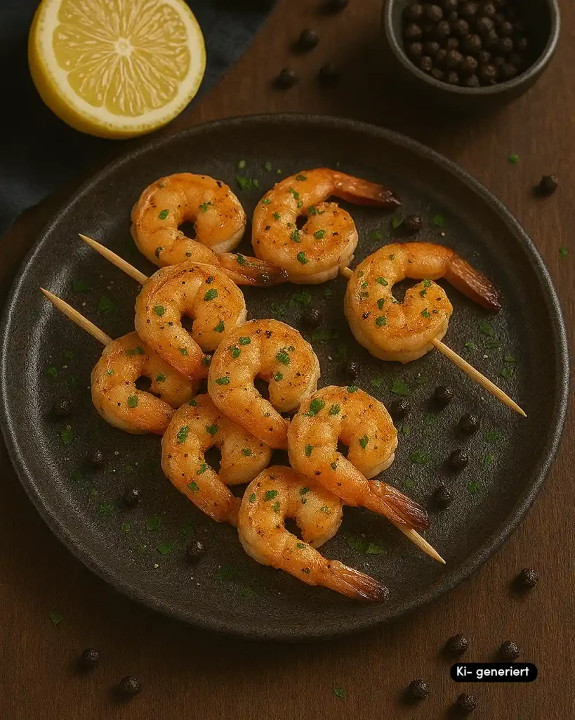 Garnelen mit Knoblauch & fermentiertem Pfeffer Kopie