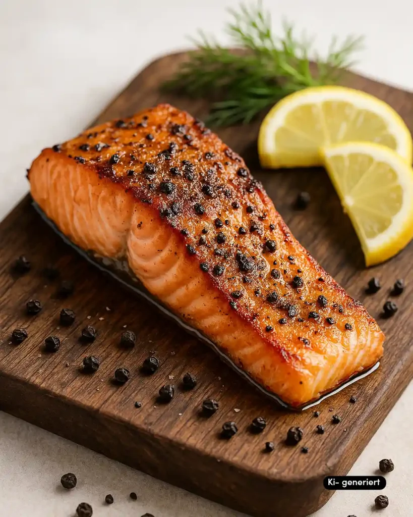 Grilled Salmon mit Rauchpfeffer-Crust Kopie