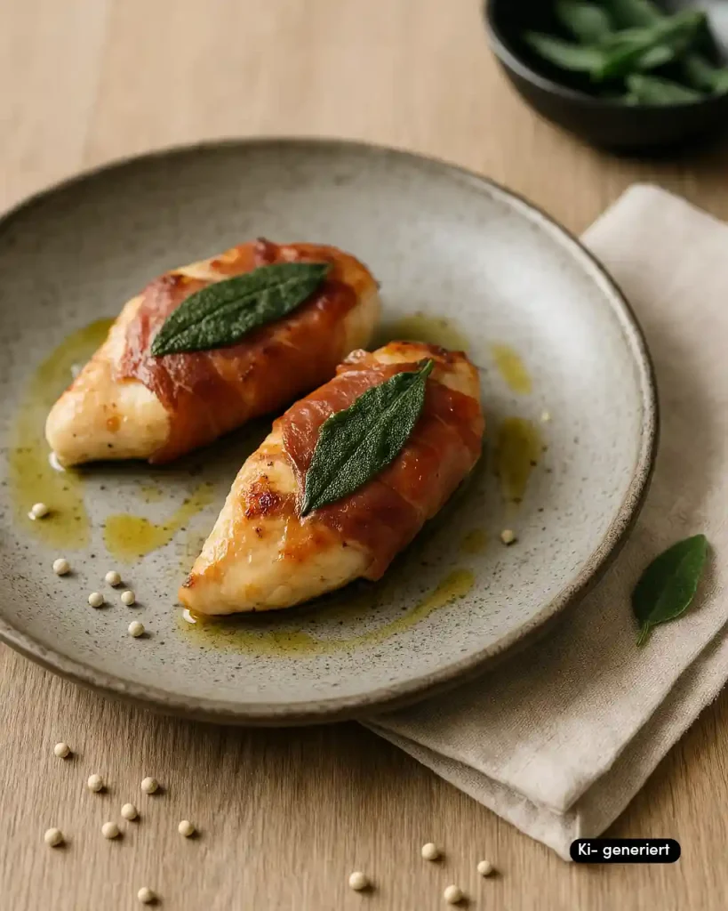 Hähnchen-Saltimbocca mit Salbei Kopie