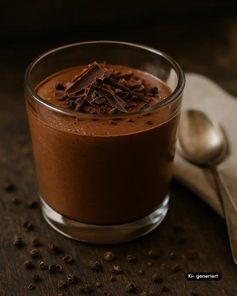 Mousse au Chocolat mit Mandarinenpfeffer Kopie