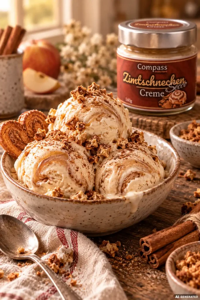 Zimtschnecken-Secco-Eis